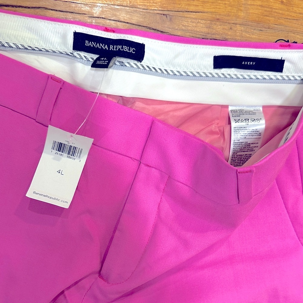 NWT Banana Republic Avery Pink Merino Pants- 4L - Picture 6 of 15